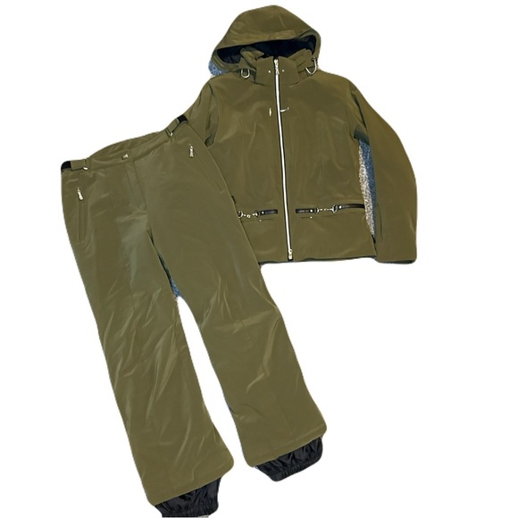 Descente Coti 20,000MM Waterproof Nylon Ski Snowboard Jacket and Pants Women 12